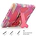 iPad 5th/6th Generation Case Impact Resistant Shockproof Heavy Duty Full-Body Rugged Protective Smart Cover with Kickstand & Dual Layer Design for New iPad 9.7 2018 2017 (Pink Camo/Rose)