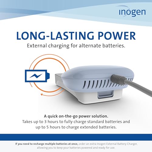 Inogen External Battery Charger - for Rove 4 and Inogen One G4 - Portable Oxygen Device Battery Charger - 0.12 lbs. and 3.13 in. W x 2.75 in. L x 1 in. H