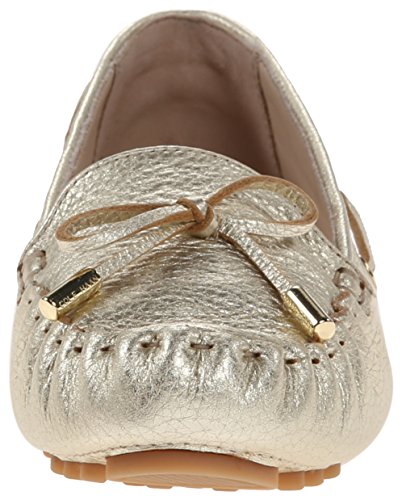 gold moccasins womens