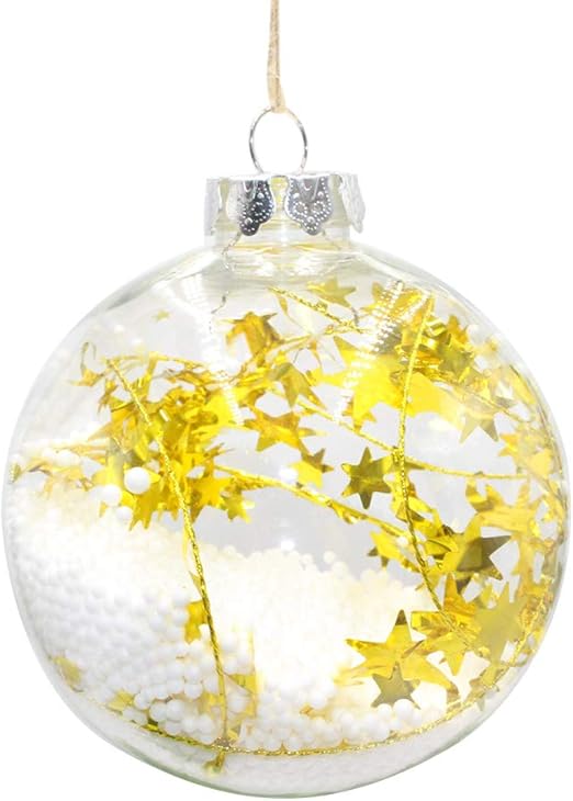 Ddellk Boules De Noël Suspendues Avec Paillettes