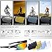RIVBOS 805 POLARIZED Sports Sunglasses with 5 Set Interchangeable Lenses for Cycling (Black&Black)