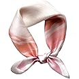 MEISEE 100% Mulberry Silk Scarfs Small Square Scarf 21" x 21" Neck Scarf Breathable Lightweight for Women Gift Packed