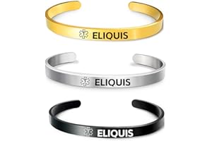 RENYILIN 3PCS Stainless steel cuff bracelet Medical alert ID Emergency first Aid bracelet