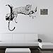 ChezMax DIY Wall Sticker Decal Mural Removable Self Adhesive Paper Art Deco Tiger 18.9
