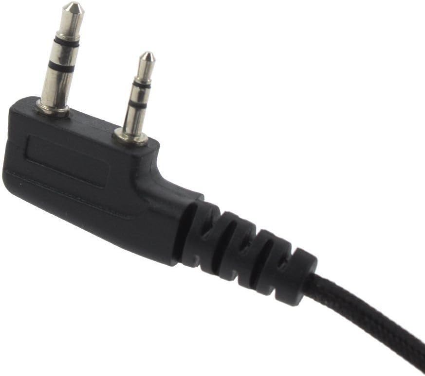 Buwico 2 Pin Noise Cancelling Overhead Earpiece Headset for Kenwood Puxing Wouxun Baofeng UV5R UV82 UV5R UV-5RA HYT 888S H-777 TK-208 TK-220 Walkie Talkie - Image 5