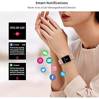 🥇 Opiniones Fitpolo Smartwatch Inteligente Impermeable Pulsómetros