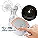 Double Electric Breast Pump, Gland Portable Breast Pump with 36 Levels Breast Milk Suction, Breast Massage, LCD Screen, Rechargeable Battery and Back-flow Protector