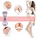 Tezam Cordless Women's Electric Shaver, 3-Blade Wet & Dry Body Hair Epilator Armpit Bikini Trimmer Lady Shaver, Rechargeable