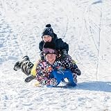 Rolly Toys Snow Cruiser Blue Toboggan Sled 103cm with Steel Runners and Pull view 2
