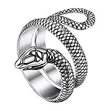 Snake Rings Stainless Steel Animal Ring for Men