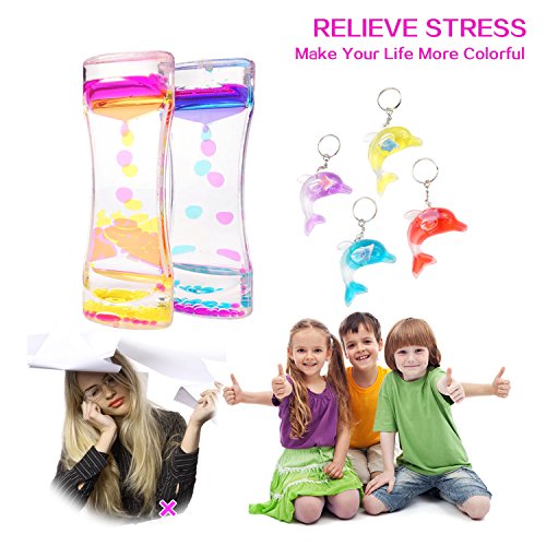 Liquid Motion Bubbler for Sensory Play, Relaxing Bubble Motion Autism ADHD Fidget Toy, Calming Toy, Sensory Visual Relaxation Desk Toy, Assorted Colors - Thumbnail 4
