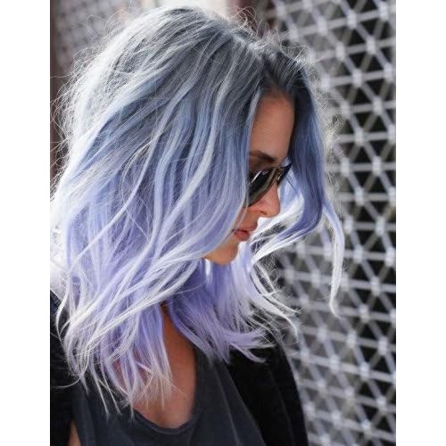 Cheap Heat Resistant Fiber Hair Mermaid Dark Root Ombre Gray To