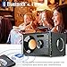 Portable Wireless Bluetooth Speakers with FM Radio Subwoofer MP3 Player Remote Control AUX, Rich Bass Party Speaker, Clear Stereo Sound Outdoor Home Desktop Speakers for Phone PC Computer TV(Black)