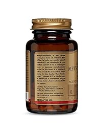 Solgar Sublingual Methylcobalamin (Vitamina B12) 5000 mcg, Active Coenzyme Form B12, Non-GMO, 60 Nuggets