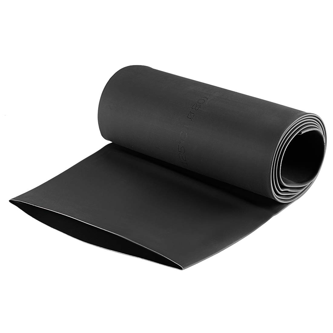 sourcing map Heat Shrink Tubing, 80mm Dia 128mm Flat Width 2:1 Shrinkable Tube Wraps Electric Insulation Wire Bundling 1m - Black — image 1