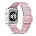 OULEDI Compatible Stainless Steel Band for Apple Watch Replacement Mesh Strap Bracelet for iWatch Series 1 Series 2 Series 3 Series 4 with Magnetic Closure Clasp 38mm 40mm Rose Gold