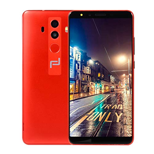 5.7'' Unlocked Mobile Phone-512MB+4G Android 6.0 Quad-Core Dual WiFi Smartphone (Red)
