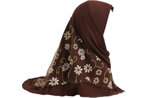 JDYaoYing Muslim Turban Kids Hijab Islamic Girls Arab Cap One Piece Scarf for ages 2-6