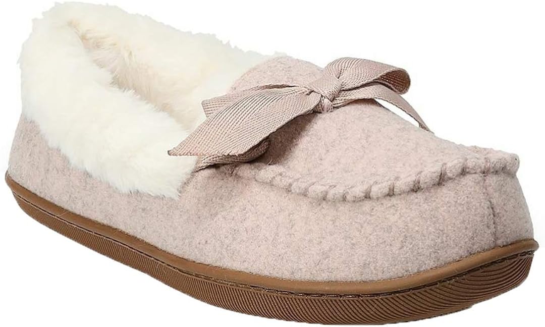 pink moccasin slippers