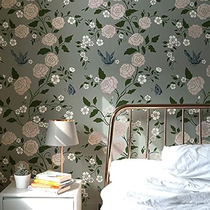 Wall Stencil Chinoiserie Wallpaper Wall Painting Stencils