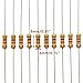 WINGONEER 300PCS 1/2W Watt 1% Carbon Film Resistors Assorted Kit Set 30 Values 1 ohm~ 3M ohm