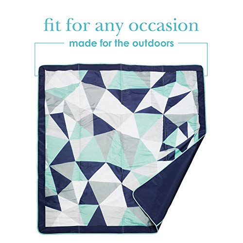 JJ Cole - All-Purpose Outdoor Baby Blanket, Lightweight and Water-resistant, Fractal, 5' x 5'