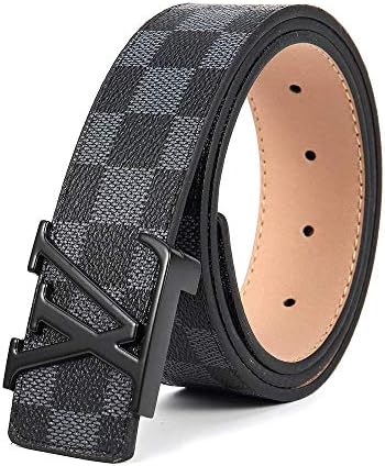 Belt For Women Men Replica Faux Black Belts For Womens Mens Fashion Leather