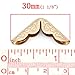 Housweety 50 Rose Gold Book Scrapbooking Album Menu Folder Corner Protectors