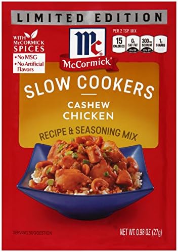 McCormick Limited Edition Cashew Chicken Slow Cookers, 0.98 OZ (Pack of 1)