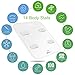 Fitkeeper Smart Body Scale, Body Fat Scale, Bluetooth Digital High Accuracy Body Fat Weight Bathroom Scale Wireless Body Composition Analyzer Monitor Body Analysis Scale with IOS, Android App