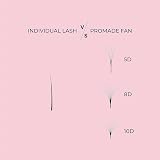 LLBA Promade Mix 750 Fans Volume Eyelash Extensions C CC D Curl 0.03-0.1mm view 4