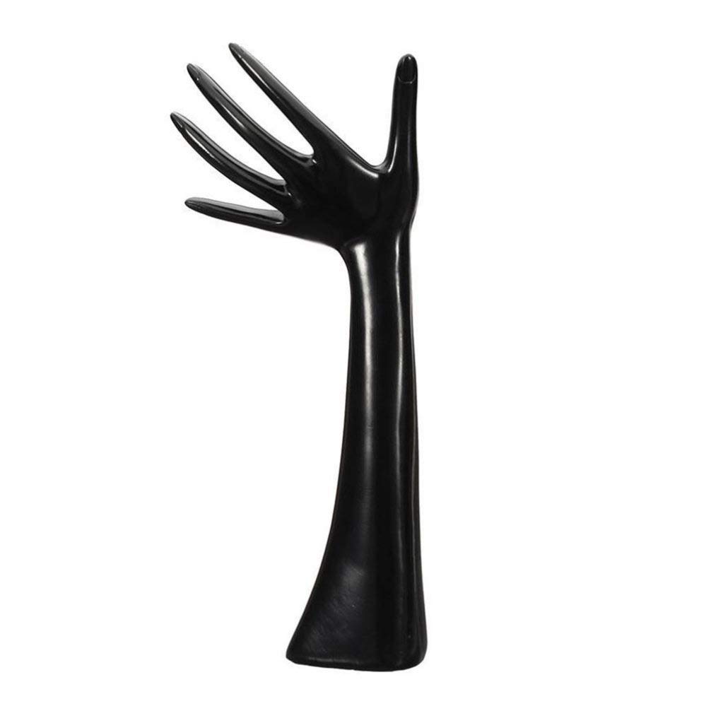 Earring Stand Rack Stylish Resin Jewelry Display Tower Vintage Design Earring Holder for Dressing Table Bedroom Exhibition Shopping Mall Black