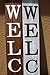 Tall Outdoor Welcome Sign for Porch, Carved Vertical Welcome Sign for Front Porch, 5 ft Front Porch Decor, Rustic Farmhouse Decor, Wooden Welcome Sign for Front Door -White Engraved