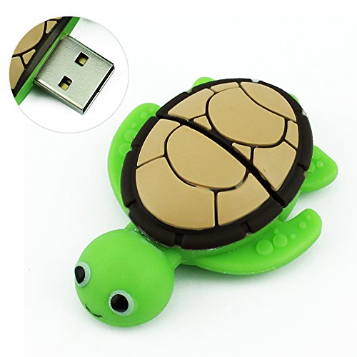 CHUYI Animal Series Sea Turtle Shape 32GB USB 2.0 Flash Drive Novelty and Cute Pen Drive Data Storage Thumb Drive U Disk Jump Drive Pendrive