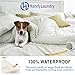 Handy Laundry Waterproof Mattress Protector – Breathable, Machine-Washable Mattress Cover – Perfect for Kids, Adults, and Pets – Extends Mattress Life. (Queen Size)