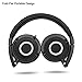 Vogek On Ear Headphones Lightweight and Foldable Bass Headphones with Volume Control and Microphone