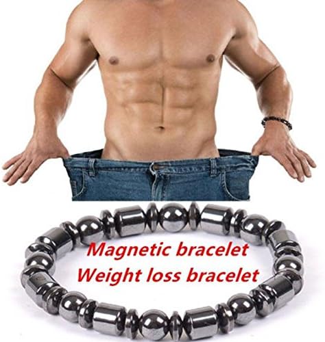 Auntwhale Magnetic Bracelet Unisex for Daily Weight Loss Round Stone Slimmy Health Care