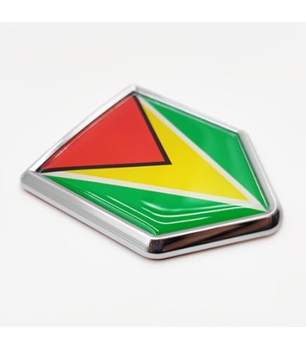 thumbnail image 2 of DG Graphics Guyana Flag Lips Art Vinyl Decal - 5'' X 4'' Sticker For Wall, Window, Car 2 of 11