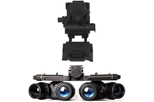Aetheria Night Vision Goggles with Mount for PVS15/PVS18/GPNVG18 - Four-Tube Binocular Night Vision Cosplay Prop - Black