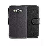 Galaxy Grand Neo Case, SAVFY Samsung Galaxy Grand Neo Plus i9060 Case, Premium PU Leather Folio Flip Wallet Stand Case Cover with Credit Card Holder For Samsung Galaxy Grand Neo Plus I9060 - Black