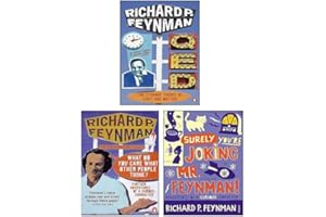 Richard P Feynman 3 Books Collection Set (Surely you're Joking Mr Feynman, What Do You Care What Other People Think? & QED - The Strange Theory of Light and Matter)