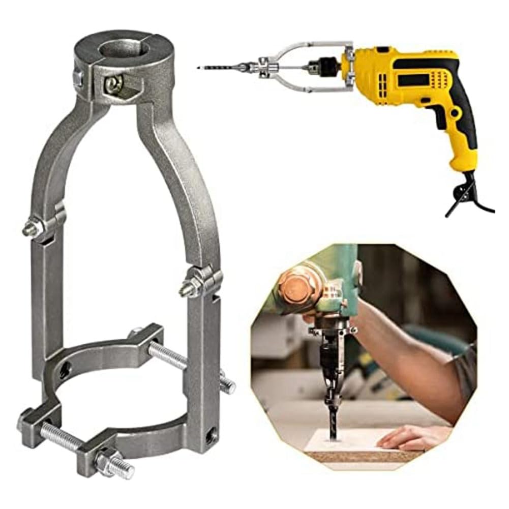 SILULCM Silver Square Hole Drill Bit Adapter for Mortising Attachment, Drill Machines