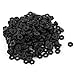uxcell M2 Thread Insert Lock Screw Fastener Nylon Hex Nuts Black 100pcs