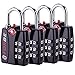 Forge TSA Luggage Combination Lock 4 Pack - Open Alert Indicator, Easy Read Dials, Alloy Body- Ideal for Travel, Lockers, Bags primary