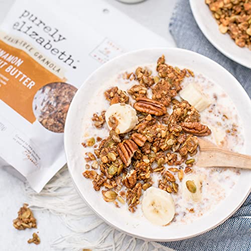 Purely Elizabeth, Cinnamon Peanut Butter, Keto Granola with MCT Oil