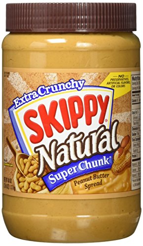Skippy Super Chunk Natural Peanut Butter Spread, 40 oz