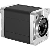 KAKABUBBLE Tactical Ethernet Coupler, Black - Ethernet Cable Connector for Linking Cables CAT5/6 RJ45