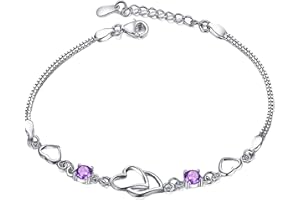 LOLVMVCHI 925 Sterling Silver Bracelet Simple Adjustable Bangle Bracelets Gifts for Birthday Anniversary Christmas Day