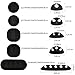 ONME Cable Clips, Cable Holder Multipurpose Cord Management for Home Non-Toxic Rubber Material Self-Adhesive Desk Cord Clips Durable Cord Organizer Black Cord Holder for Office (Black 10pcs)