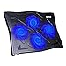 HAVIT HV-F2063A Cooling Pad for 14-17 Inch Laptops with Four 110mm Fans at 1100 RPM (Black)